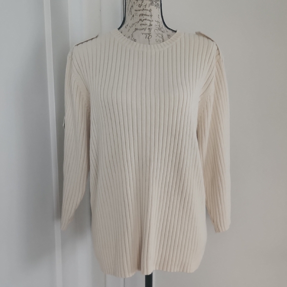 Ralph Lauren Sweaters - Ralph Lauren Cream Cotton Sweater